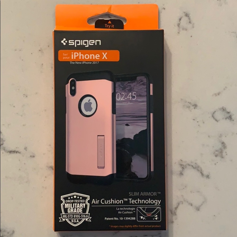 New in Box - Spigen iPhone X Case in Pink